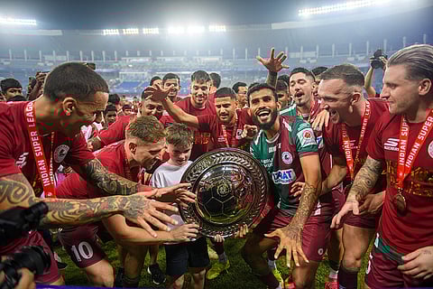 ISL 2024-25, MBSG vs FCG: League Shield winners pose with the shield