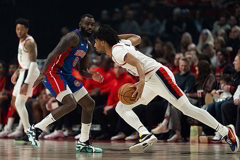 NBA: Detroit Pistons vs Portland Trail Blazers