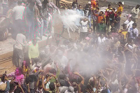 Masan Holi celebrations