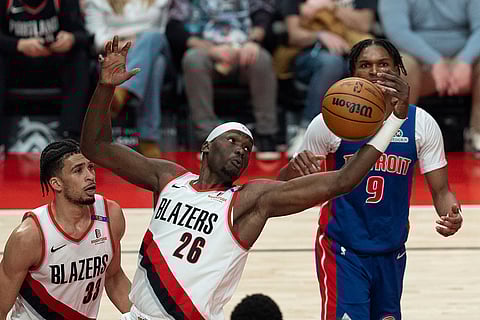 NBA Basketball: Detroit Pistons vs Portland Trail Blazers