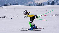 Khelo India Winter Games 2026: Mansukh Mandaviya Announces Dates For Second Leg In Gulmarg - Check Full Details PTI : A participant in action in the snowboard event of Khelo India Winter Games 2025 at Kongdori in Gulmarg.