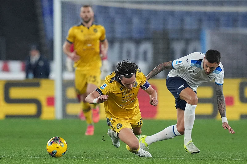 2024-25 Italian Serie A Soccer Lazio vs Udinese: Matias Vecino