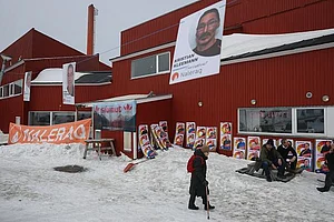 Getty Images : Polling underway in Greenland