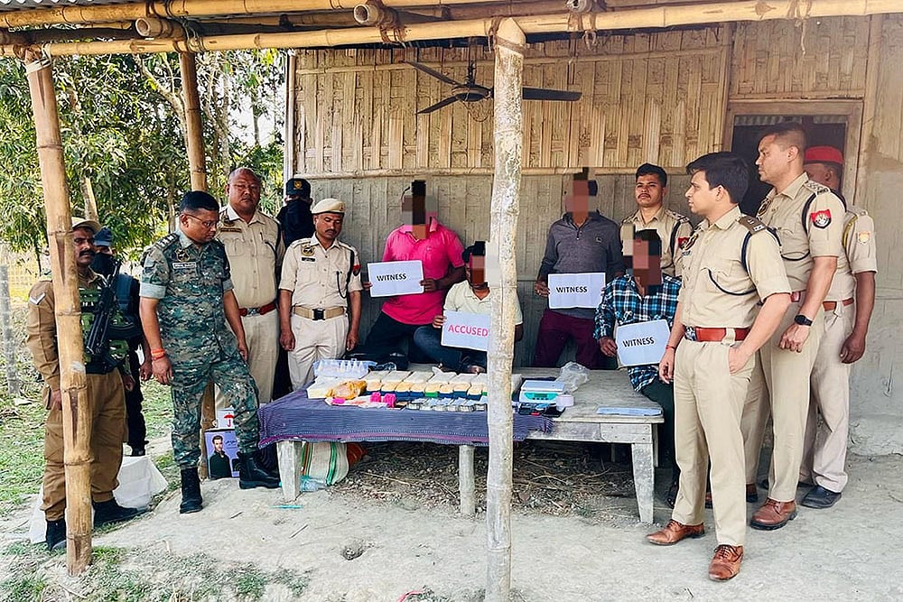 | Photo: @himantabiswa on X via PTI  : Drug Bust in Assam