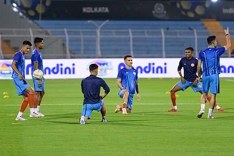 ISL 2024-25, MSC vs PFC: Punjab FC players warm up