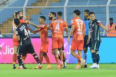 ISL 2024-25, MSC vs PFC: Mirjalol Kasimov (4) of Mohammedan Sporting