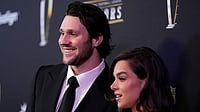 | Photo: AP/Brynn Anderson : NFL star Josh Allen, of the Buffalo Bills, and his wife, Hailee Steinfeld