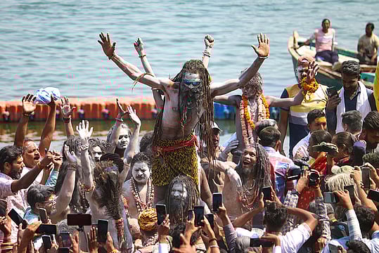 Holi 2025: Varanasi Sadhus Celebrate 'Masan Holi' | In Pics