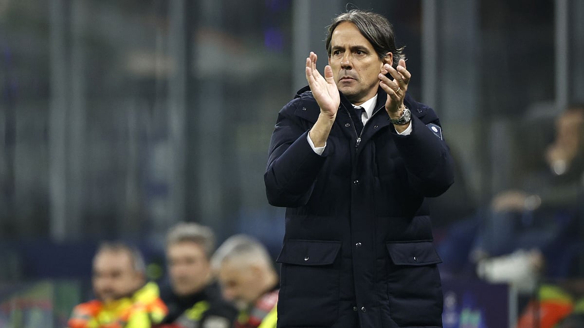 Inzaghi applauds Inter during their victory over Feyenoord