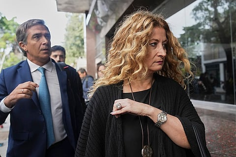 Argentina Maradona Trial: Psychiatrist Nancy Forlini arrives for a court hearing
