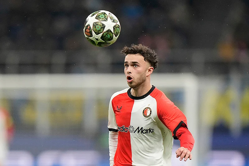 Inter Milan Vs Feyenoord UEFA Champions League 2024-25 Round Of 16 photos: Aymen Sliti