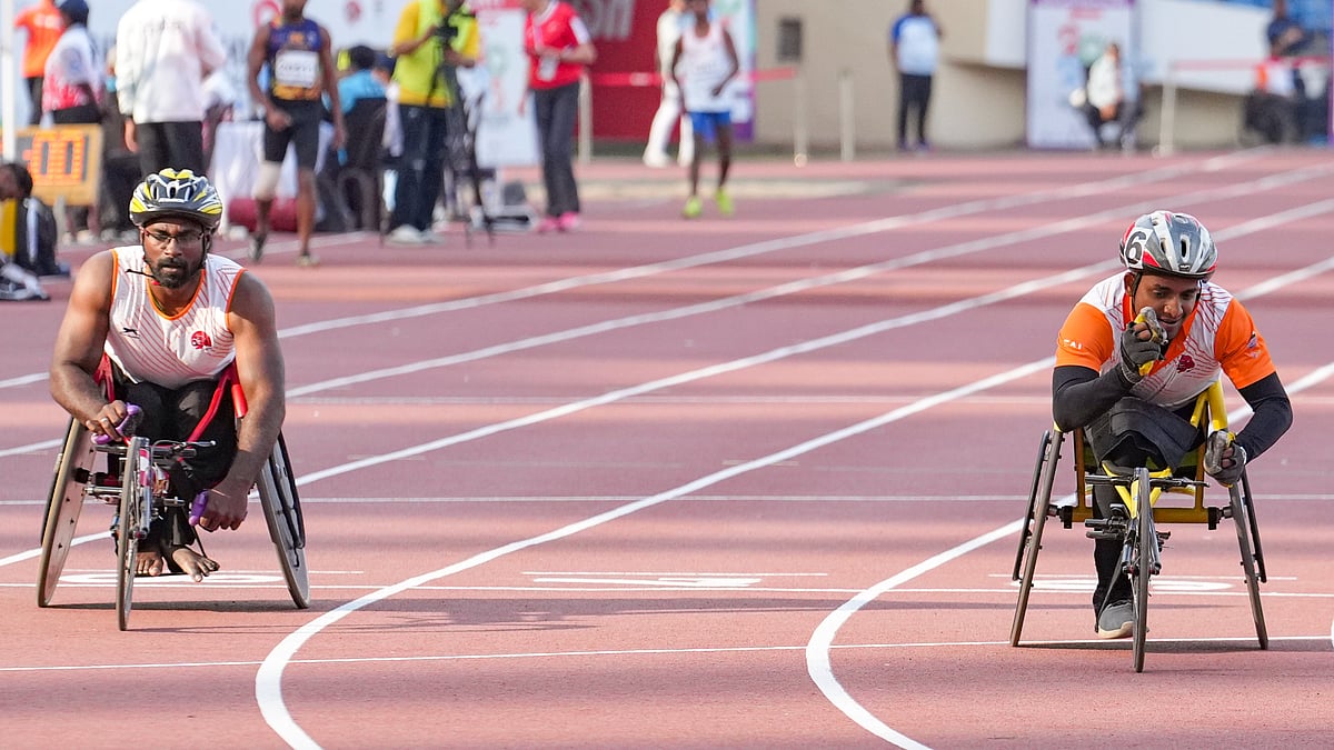 PTI : India's M Jothi competes in the men's 400m T37 event during the World Para Athletics Grand Prix 2025 in New Delhi.