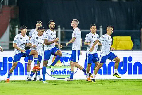 ISL 2024-25, BFC vs MCFC: Bengaluru FC players warm up