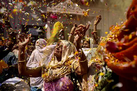 Vrindavan Holi celebration 2025