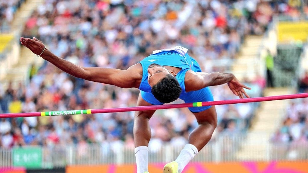 Photo: Special Arrangement : Representational image - Indian pole vault player.