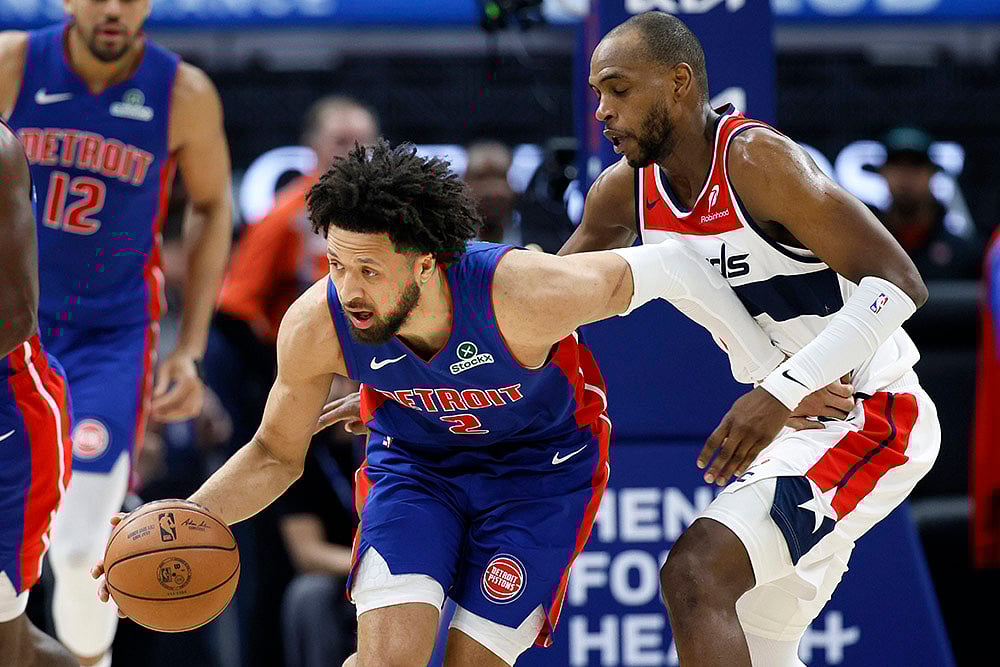 | Photo: AP/Duane Burleson : NBA 2024-25, Wizards vs Pistons: Detroit Pistons guard Cade Cunningham (2) 
