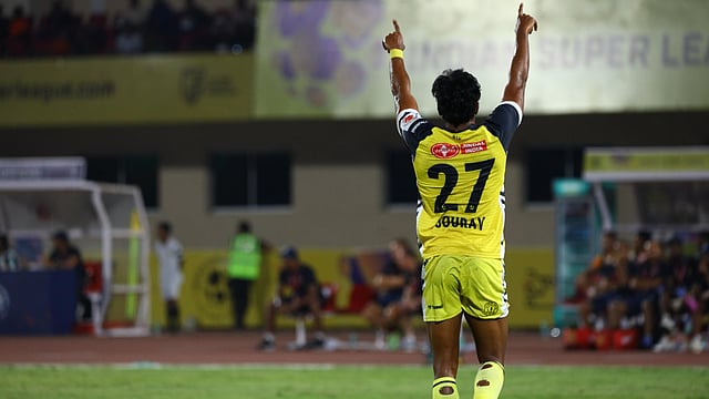 ISL 2024-25: HFC Forward Sourav K's Wondergoal Against KBFC Lights Up Gachibowli Stadium - WATCH