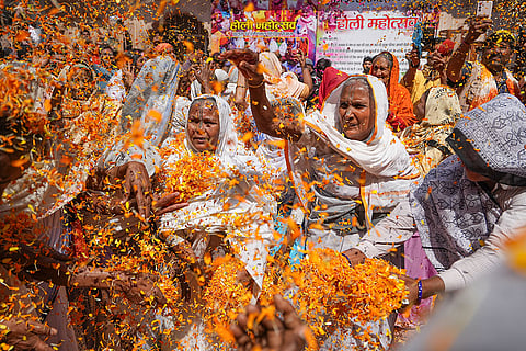 Widows Holi Celebrated in Vrindavan