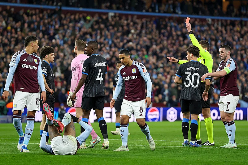 Champions League Soccer round of 16 second leg Aston Villa vs Club Brugge: Daniel Siebert