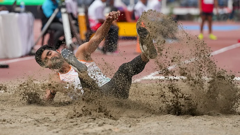 India Vishu mens long jump World Para Athletics Grand Prix 2025 pti photo