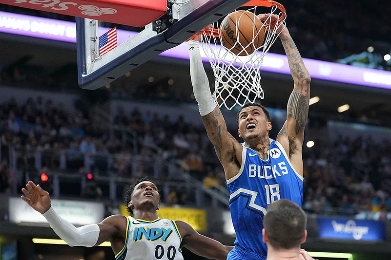 NBA Basketball game Milwaukee Bucks vs Indiana Pacers: Kyle Kuzma