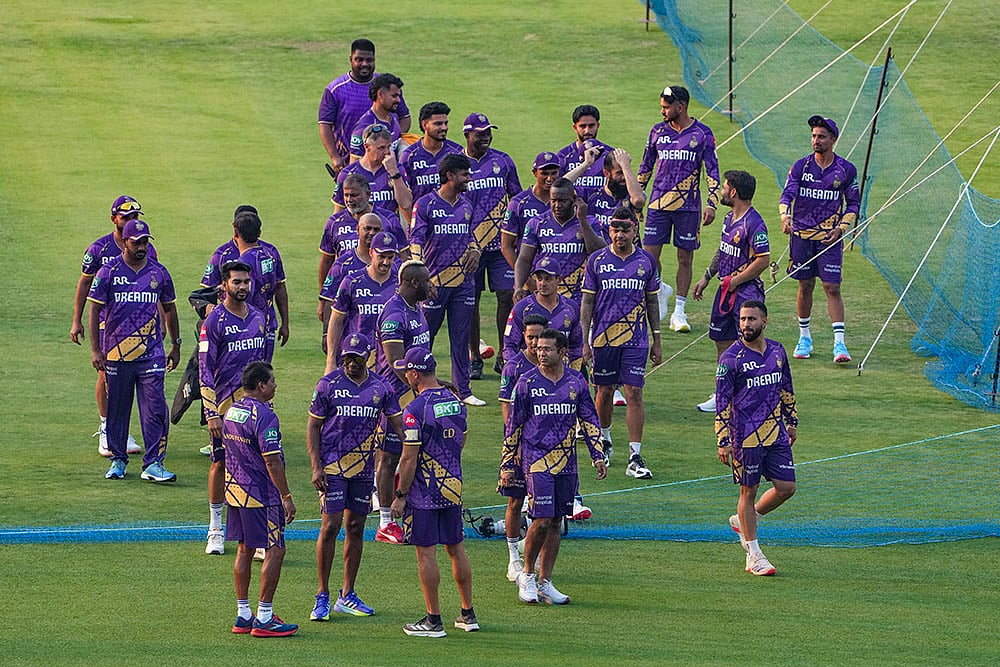 | Photo: PTI/Swapan Mahapatra : IPL 2025: KKR training session