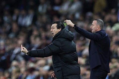 UCL 2024-25, Aston Villa vs Club Brugge: Aston Villa's head coach Unai Emery and Brugge's head coach Nicky Hayen
