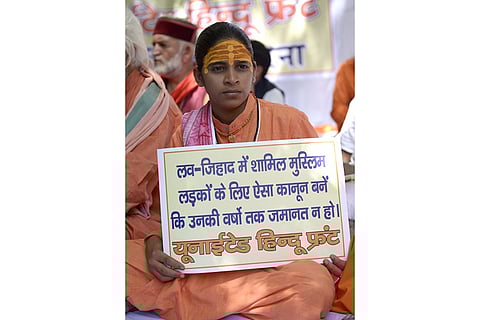 Protest against Love Jehad