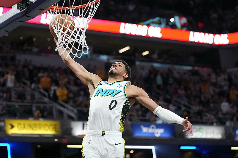 NBA Basketball game Milwaukee Bucks vs Indiana Pacers: Tyrese Haliburton