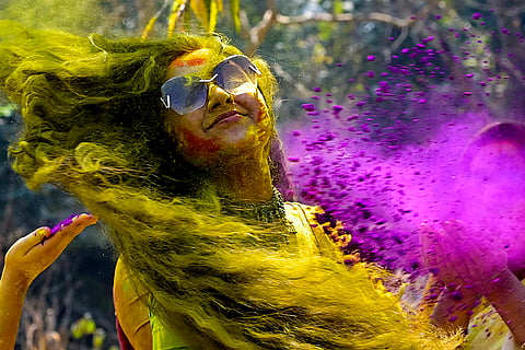 Holi celebrations in Nadia