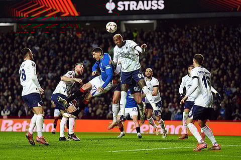 Europa League 2024-25: Rangers' Leon Balogun and Fenerbahce's Conceicao Talisca in action