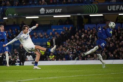 Conference League 2024-25: Copenhagen's William Clem shoots on goal