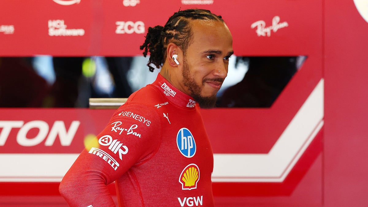 Ferrari's Lewis Hamilton.