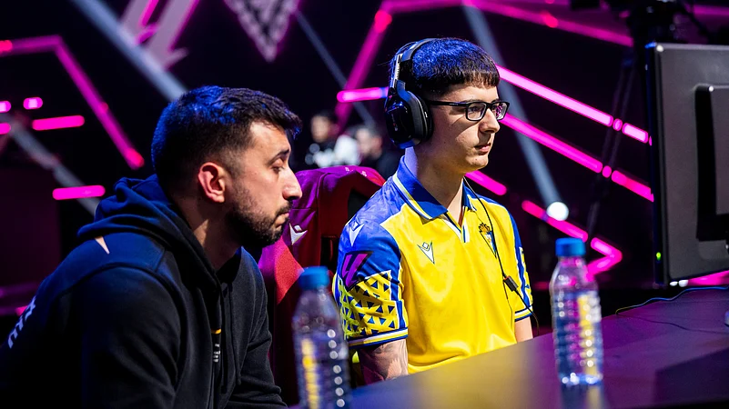 Action from the La Liga FC Pro in Barcelona.