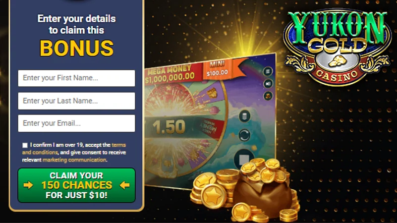 Sign Up For The Yukon Gold Casino