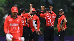 Photo: X | Malaysia Cricket : Hong Kong vs Bahrain, Malaysia Tri-nation T20I series 2025.