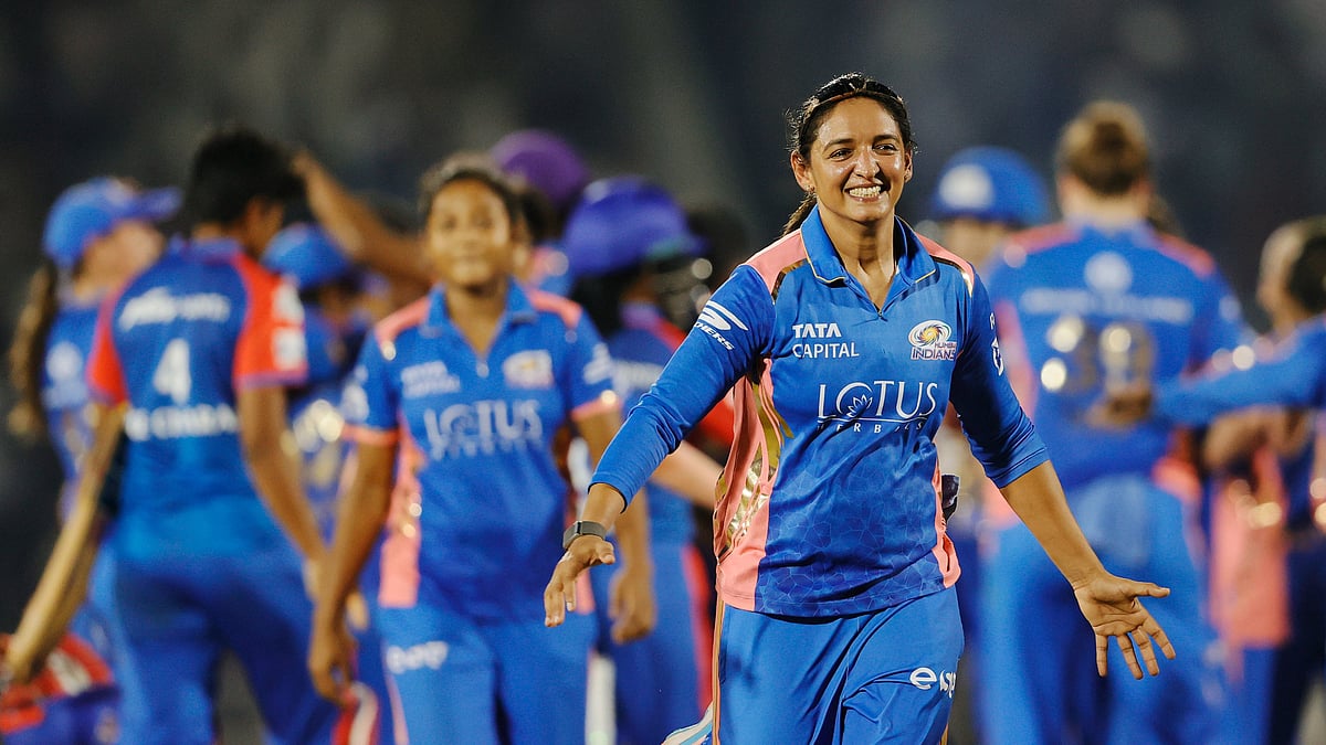 X | Women's Premier League : Mumbai Indians celebrate victory over Delhi Capitals in the WPL 2025 final match. 