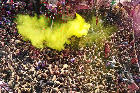 Holi celebrations in Prayagraj