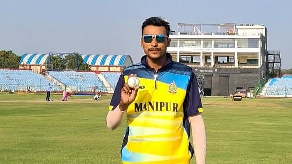Photo: File : Manipur cricketer Bishworjit Konthoujam.