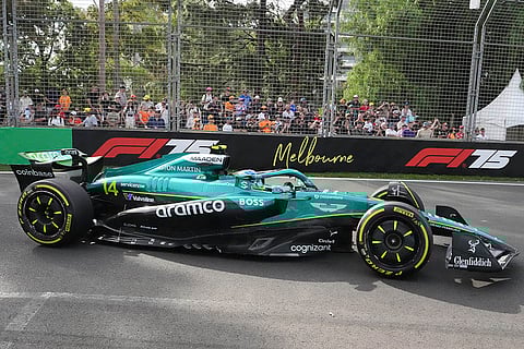 Australia F1 GP Auto Racing: Aston Martin driver Fernando Alonso