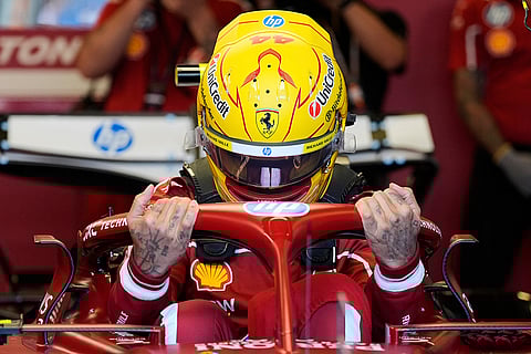Australia F1 GP Auto Racing: Ferrari driver Lewis Hamilton