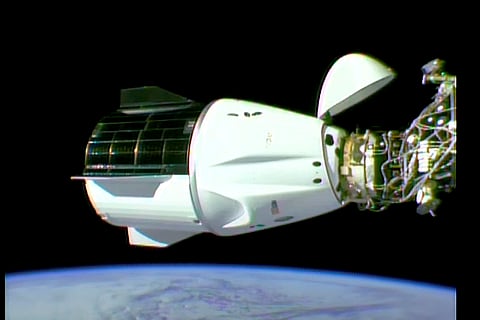 SpaceX crew capsule docks at ISS