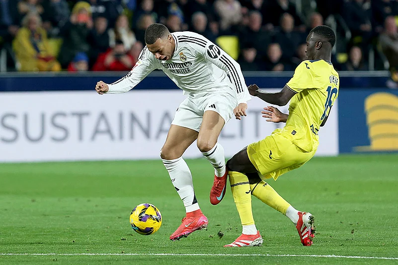 Spain soccer La Liga match Villarreal vs Real Madrid: Kylian Mbappe