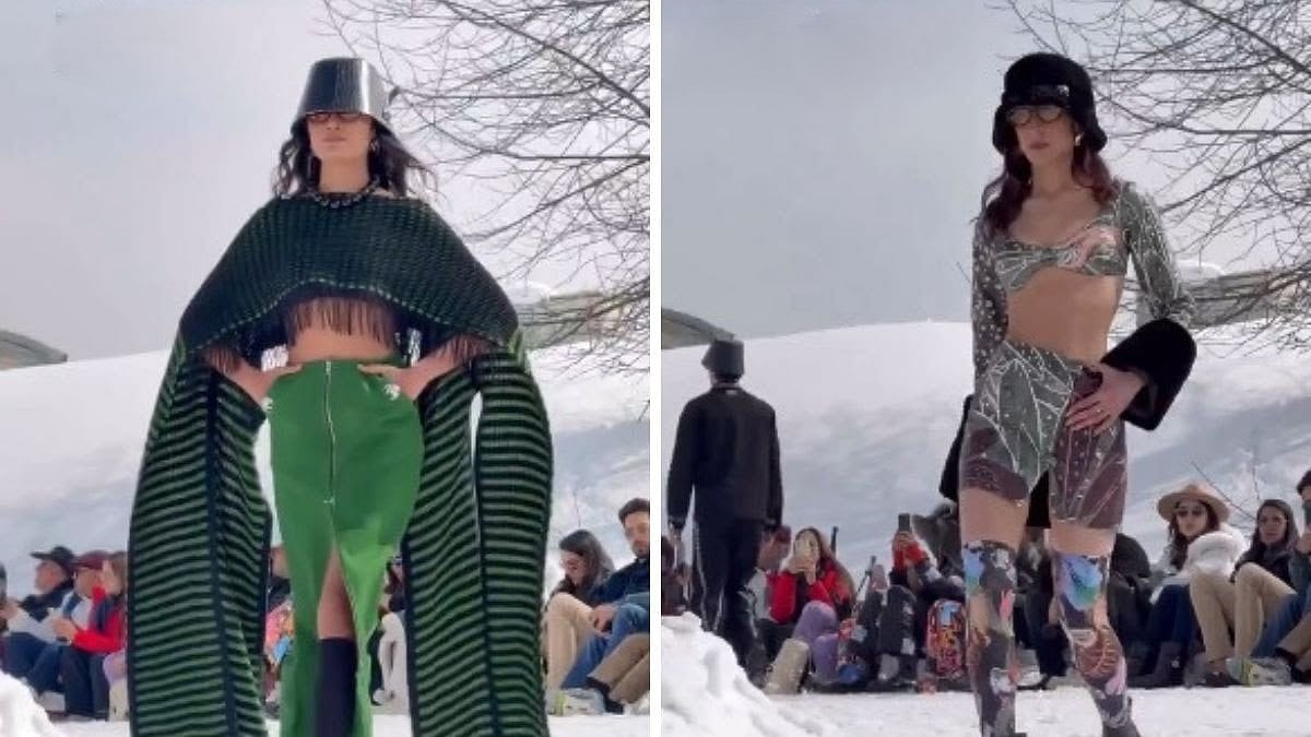 Special Arrangement : Designers Shivan Bhatiya and Narresh Kukreja organised the fashion show in Gulmarg to celebrate the 15th anniversary of their label.