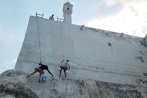 Whitewashing of Shahi Jama Masjid in Sambhal