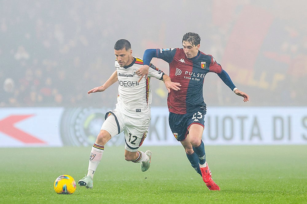 | Photo: Tano Pecoraro/LaPresse via AP : SerieA 2024-25: Genoa vs Lecce