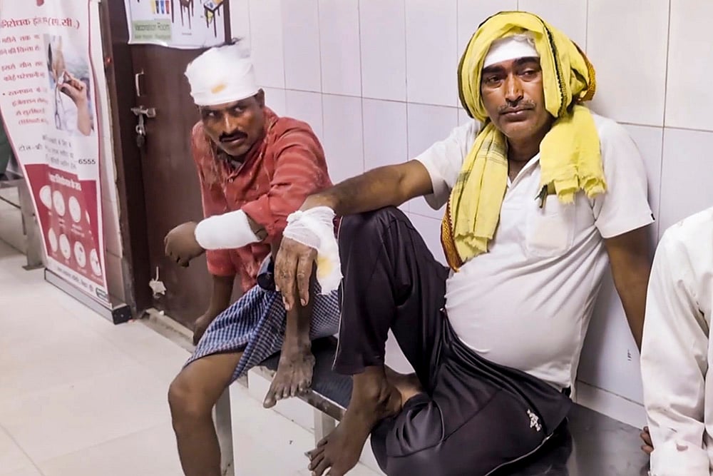 | Photo: PTI : Clashes in Sheikhpura