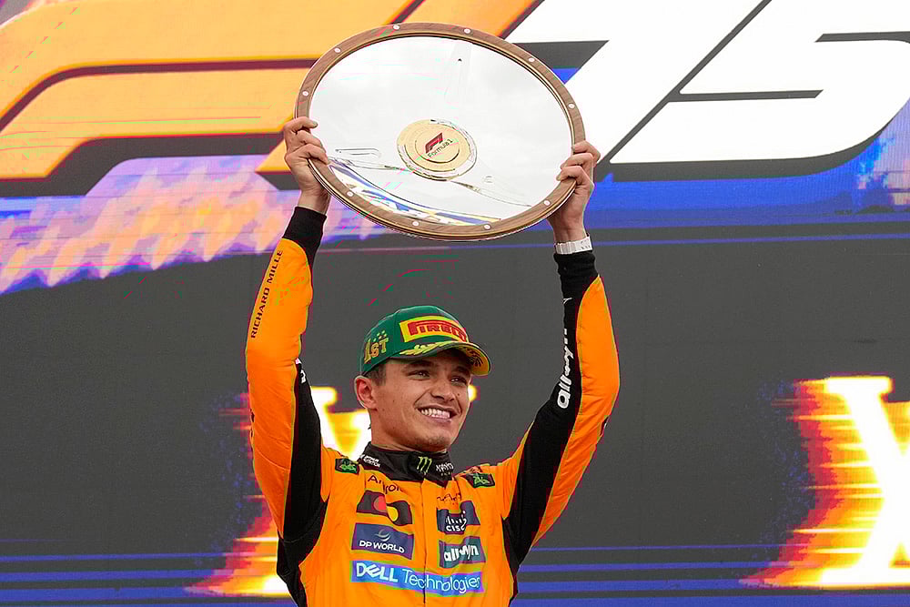 | Photo: AP/Asanka Brendon Ratnayake : Australia F1 GP Auto Racing: McLaren driver Lando Norris of Britain