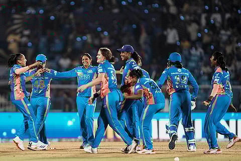 WPL Final 2025 MI vs DC: Mumbai Indians celebrate their win against Delhi Capitals