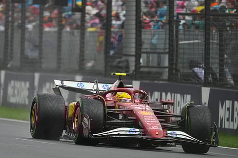 Australia F1 GP Auto Racing: Ferrari driver Lewis Hamilton of Britain